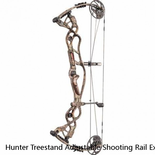 Hunter Treestand Adjustable Shooting Rail Extra Wide Deep Platform for Wide Stances Flex Tek Comfort Seat