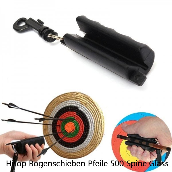 Hitop Bogenschieben Pfeile 500 Spine Glass Fiber Profesional Arrow Pure Fiberglass Archery 6.2Mm 31 Inc