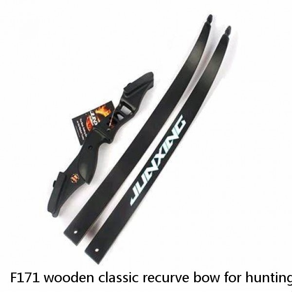 F171 wooden classic recurve bow for hunting junxing wood hunting bow