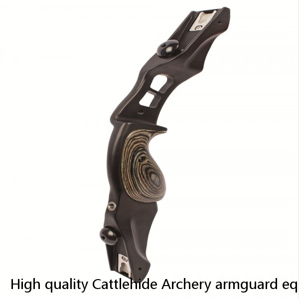 High quality Cattlehide Archery armguard equipped with leather competitive archery bracer outdoor hunting pure cowhide guard arm
