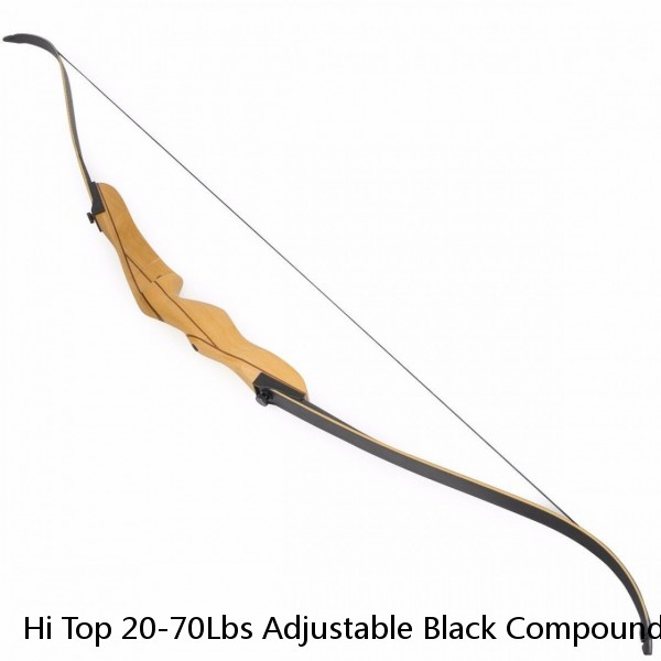 Hi Top 20-70Lbs Adjustable Black Compound Bow Junxing Archery Kit Lieft Hand Bow Youth Compound Bow And Arrow Set