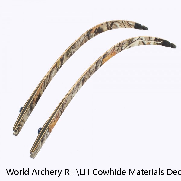 World Archery RH\LH Cowhide Materials Decut Bare bow Finger Tab for Archery Practice