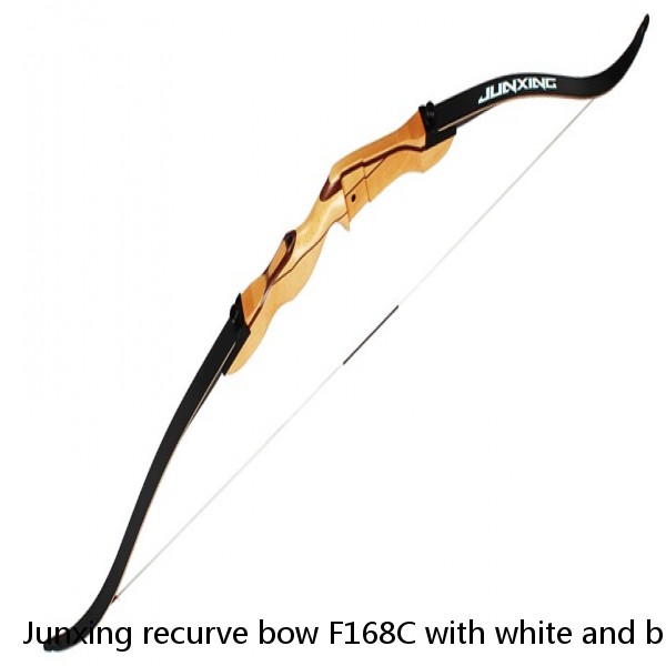 Junxing recurve bow F168C with white and black color limbs factory price