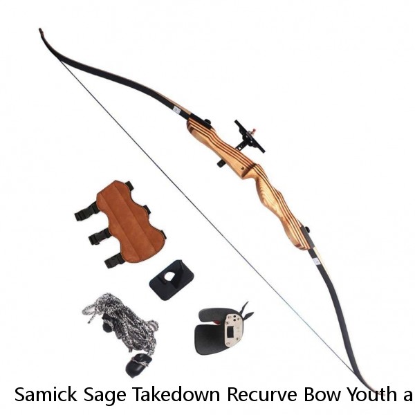 Samick Sage Takedown Recurve Bow Youth and Adult Wooden Tradtiional Bow 62" Long