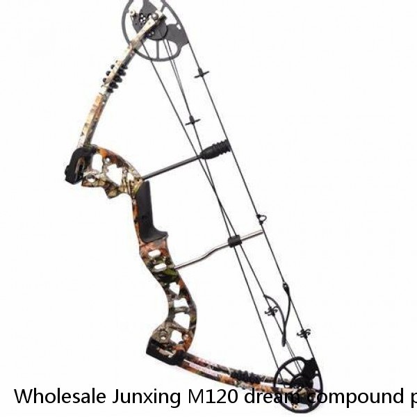 Wholesale Junxing M120 dream compound pulley bow and arrow tricolor optional outdoor hunting archery 20-70 pounds