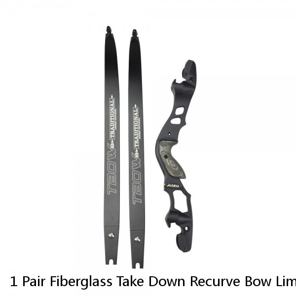 1 Pair Fiberglass Take Down Recurve Bow Limbs 20-32 lbs for JUNXING F155 Hunting