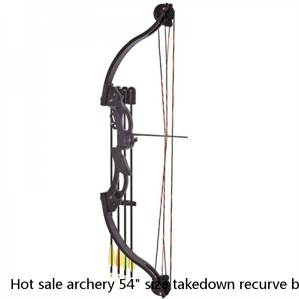 Hot sale archery 54" size takedown recurve bow right hand laminated riser pre-installed bushings Polaris youth bow